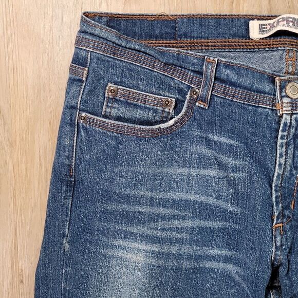 🔸️Express Blue Precision Fit Jeans Size 9/30 - Picture 6 of 12